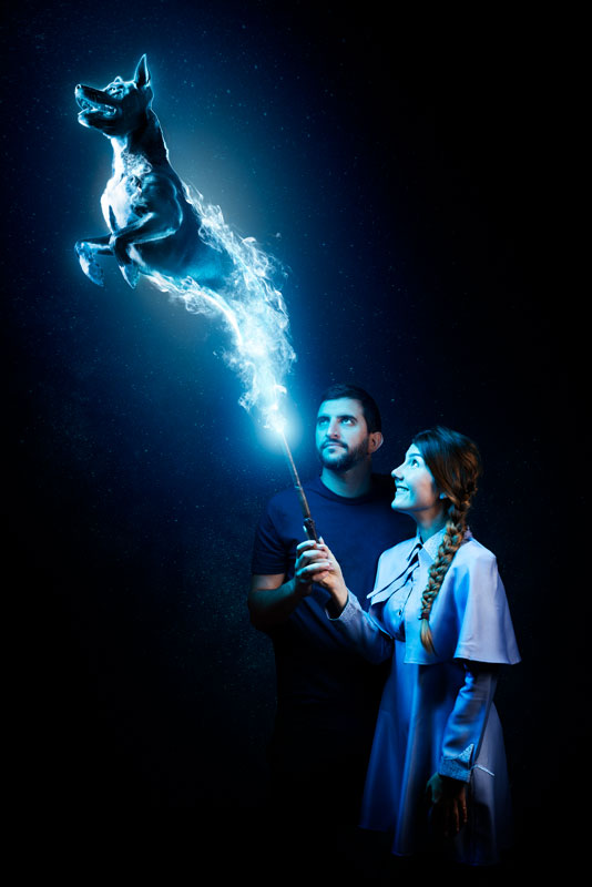 chien patronus séance photo harry potter
