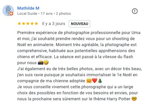 avis photographe canin le studio de Tartine provence