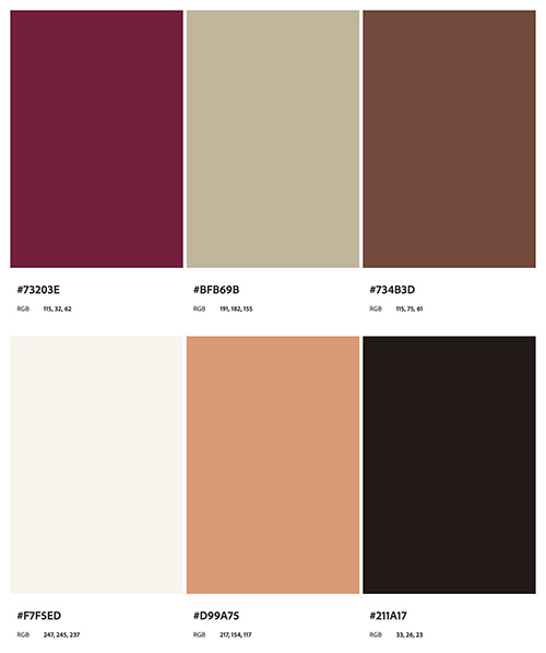 palette couleurs studio photo chien foret enchantée